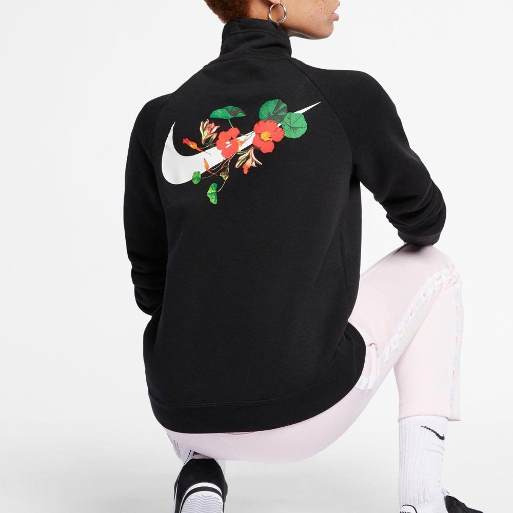 Nike Fleece Women's 1/2-Zip Floral Sweatshirt